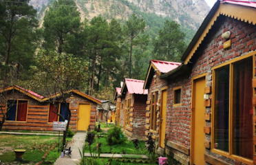 Brick And Wood Huts