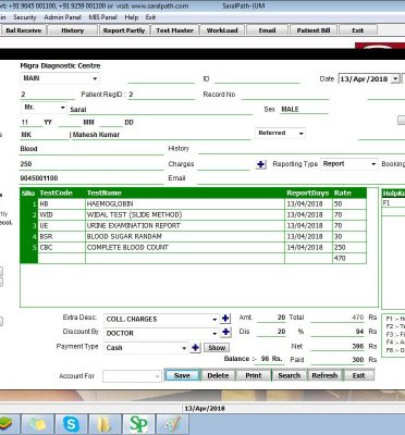 Saralpath – Lab Reporting Software and Hospital Management Software