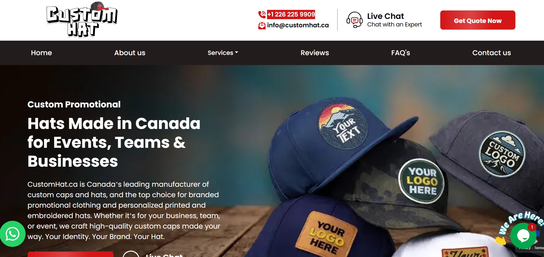 Custom Hat Maker in Canada