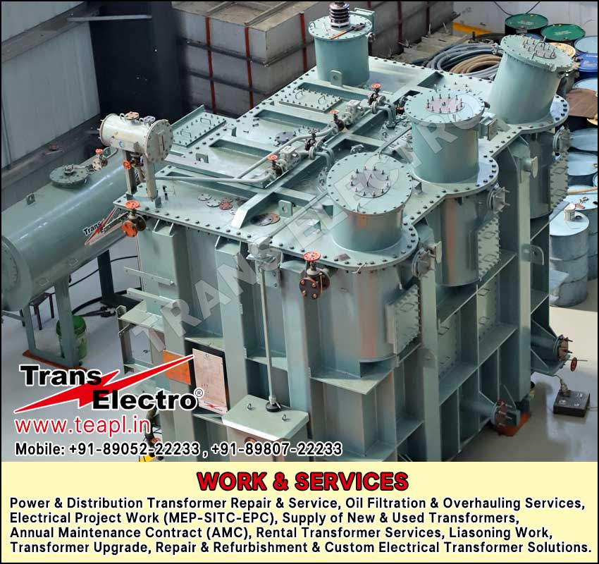 Power Transformer Repair, Service Overhauling Services company in India Gujarat Valsad +91-8905222233, +91-8980722233 https://www.teapl.in