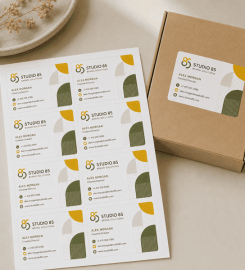 Visiting Card Stickers With Logo Printing Online