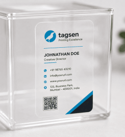 Visiting Card Stickers With Logo Printing Online